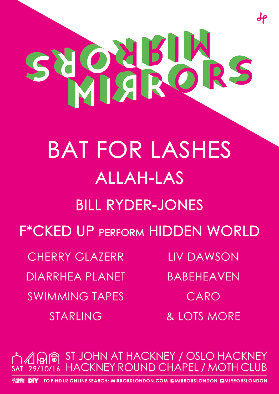 Mirrors line up poster