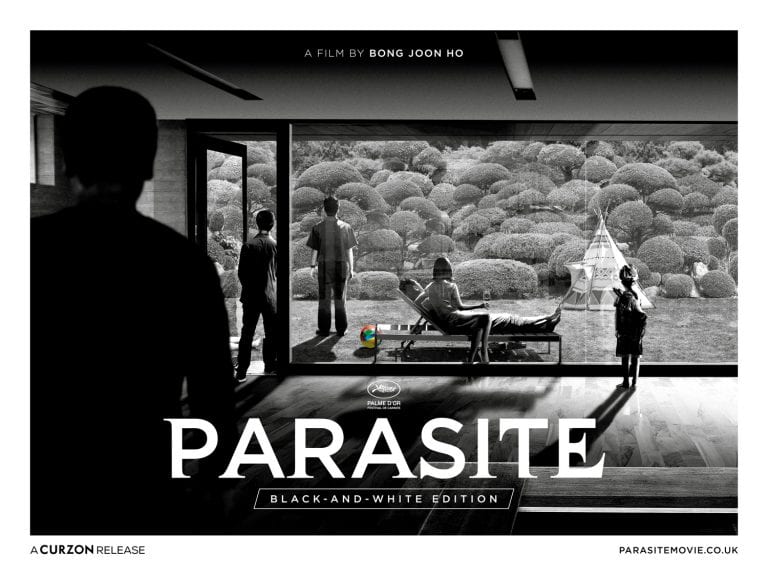 parasite black and white