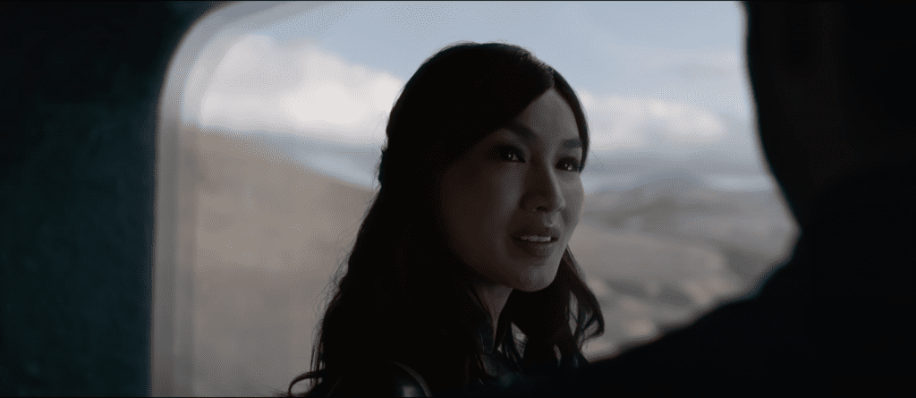 Gemma Chan as Sersi in a trailer for Marvel's Eternals