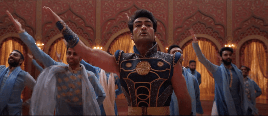 Kumail Nanjiani as Kingo in a trailer for Marvel's Eternals