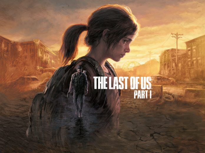 Cover art for The Last of Us Part 1, featuring protagonists Joel Miller and Ellie Williams