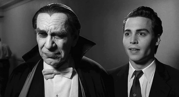 Martin Landau as Bela Lugosi and Johnny Depp as Ed Wood in Ed Wood (1994)