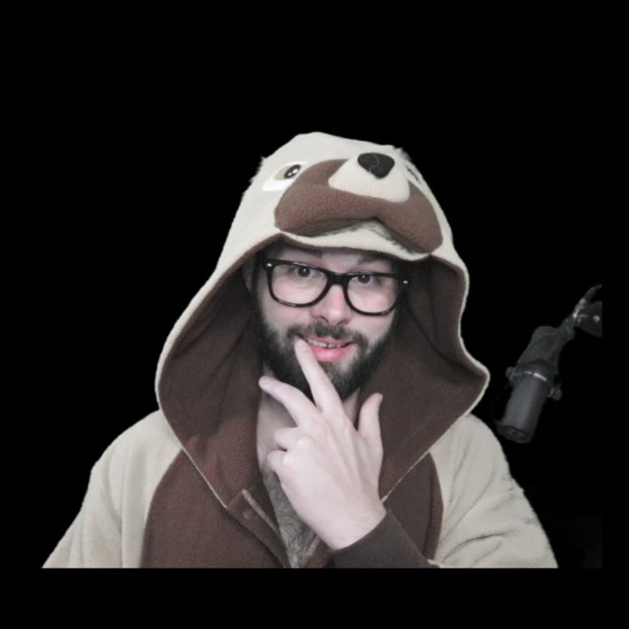 Image shows the the Streamer Puppers wearing a dog onesie