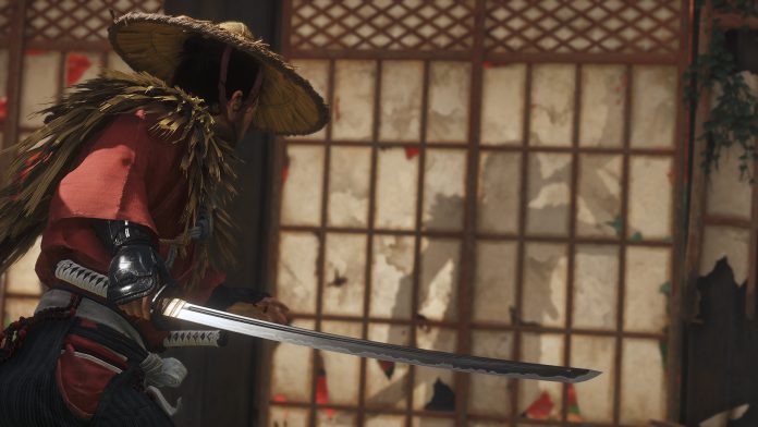 A samurai approaches his enemy in Ghost of Tsushima